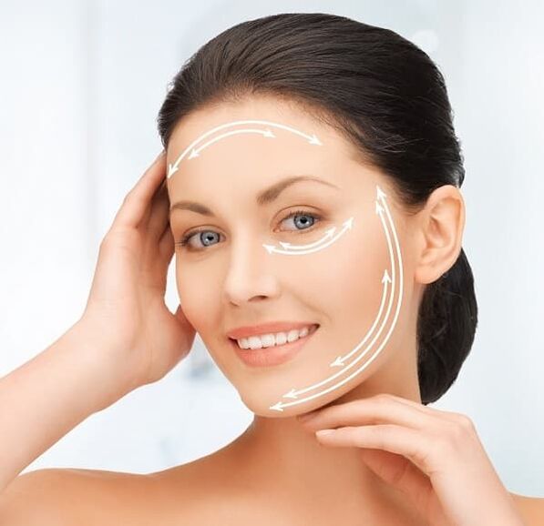 korekcia kontúr tváre a napnutie pokožky na omladenie